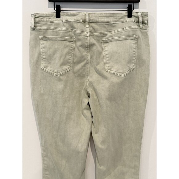 Chico’s So Slimming Girlfriend Ankle Jeans Size 3 16 Green Stretch Denim - Picture 5 of 14